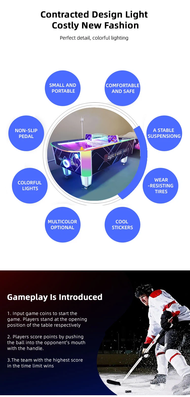 commercial air hockey table manufacturer